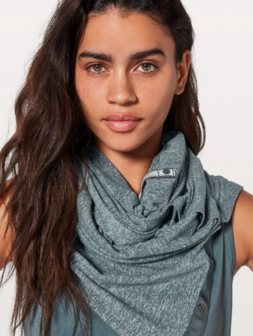 Heathered Green Lululemon Vinyasa Scarf